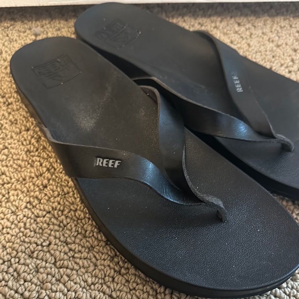 Reef Men's Black Flip Flops